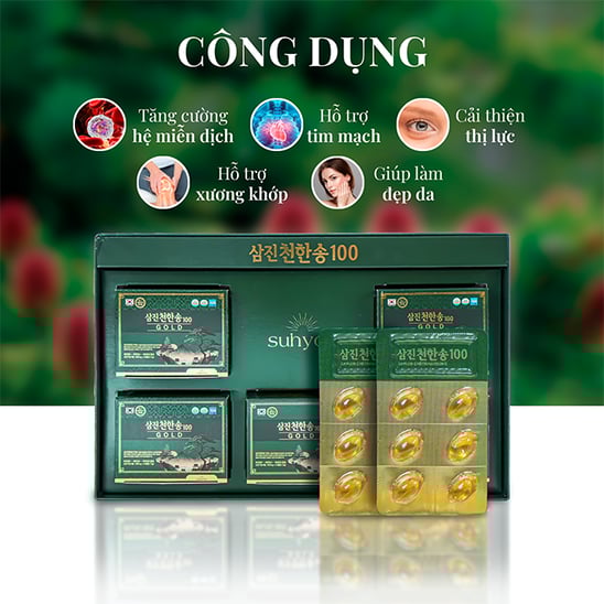 Tinh dầu thông đỏ Suhyon cao cấp 120 viên